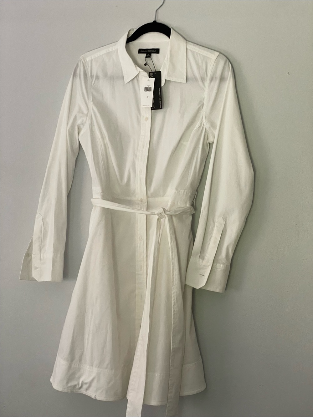 Banana Republic White Cotton Dress Shirt